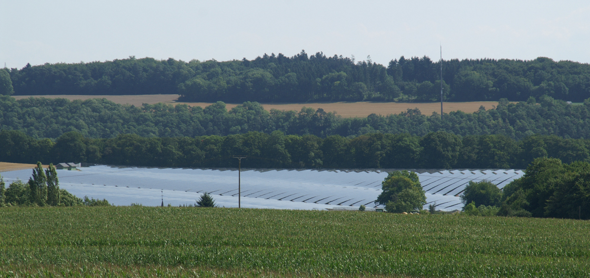 Solarkraftwerk Bitburg Irsch aus der Ferne